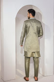 Green Indo With Kurta And Pant