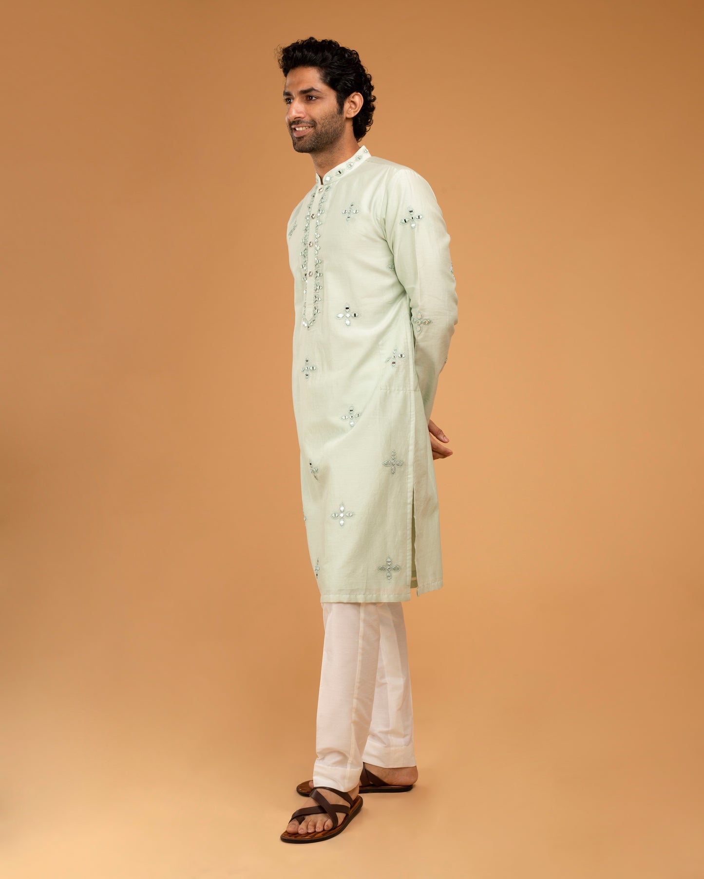Mint Green Mirror Kurta