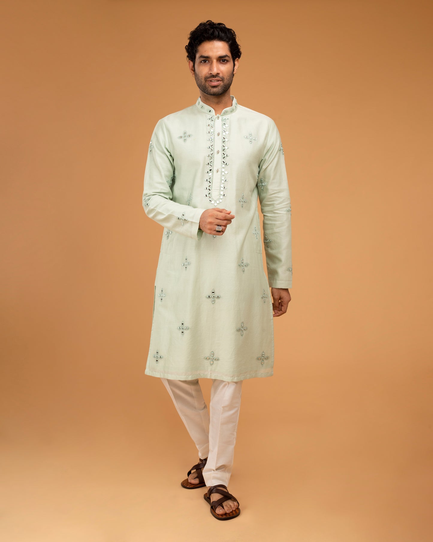 Mint Green Mirror Kurta