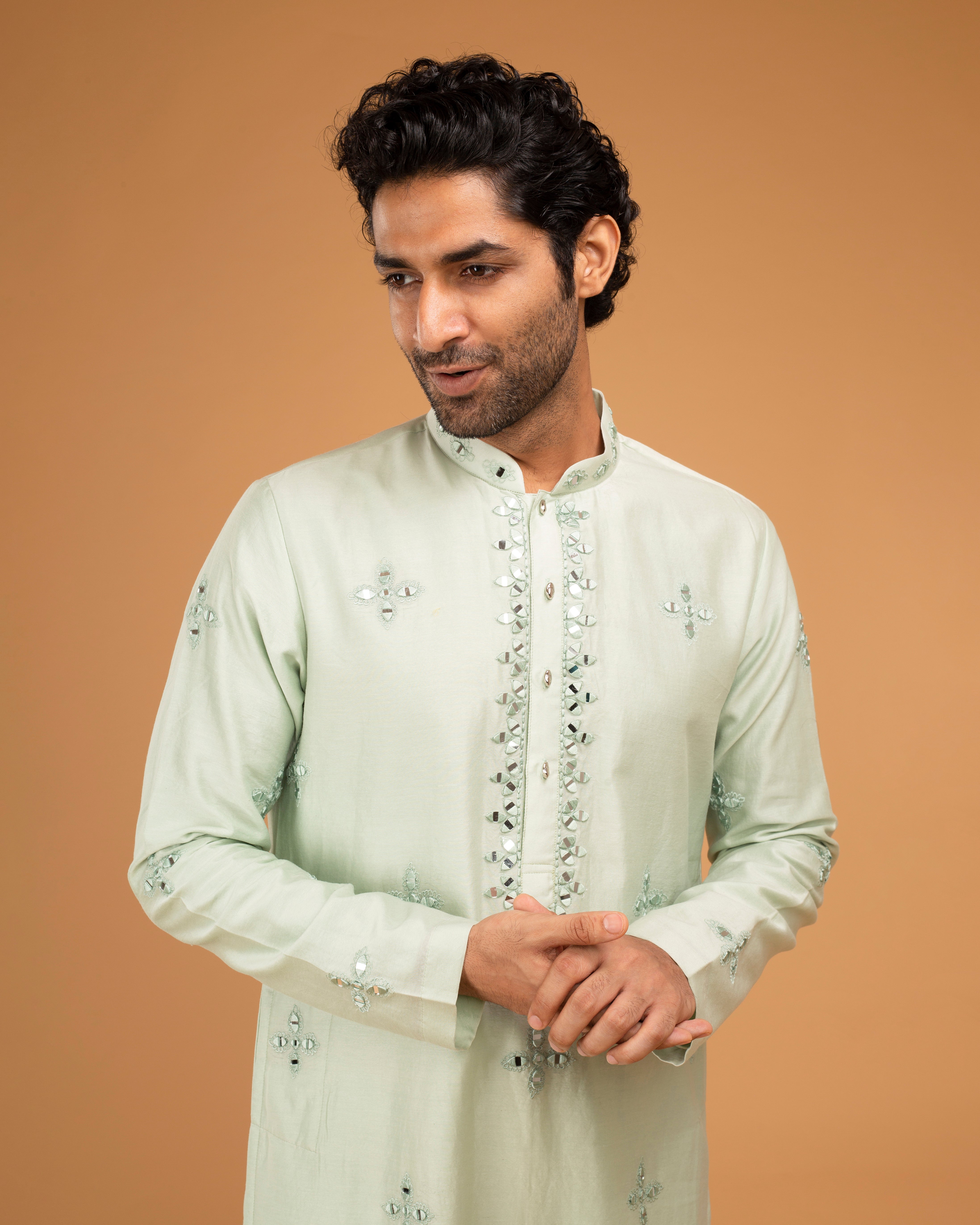 Mint Green Mirror Kurta