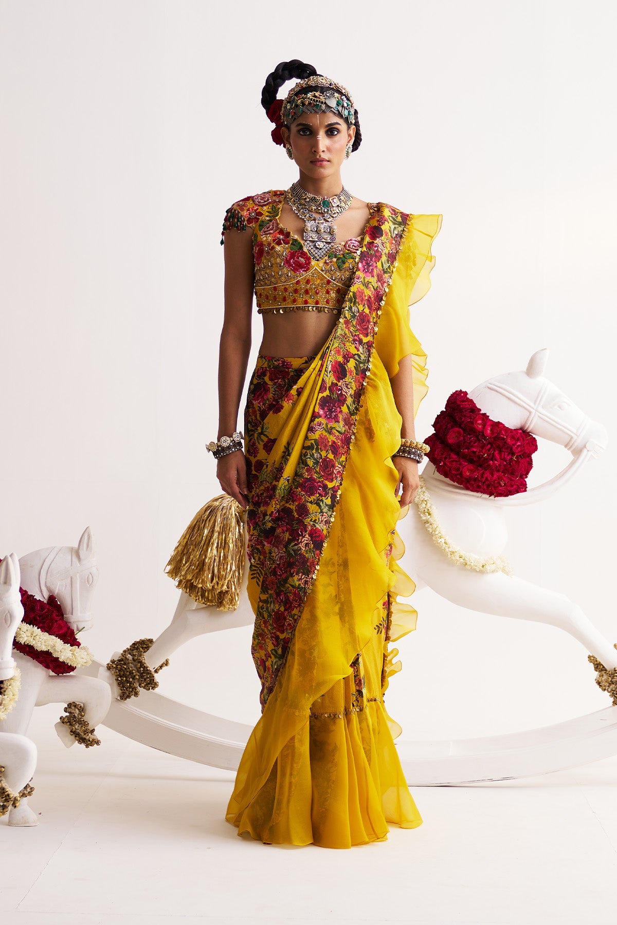 Ruffle Saree 1